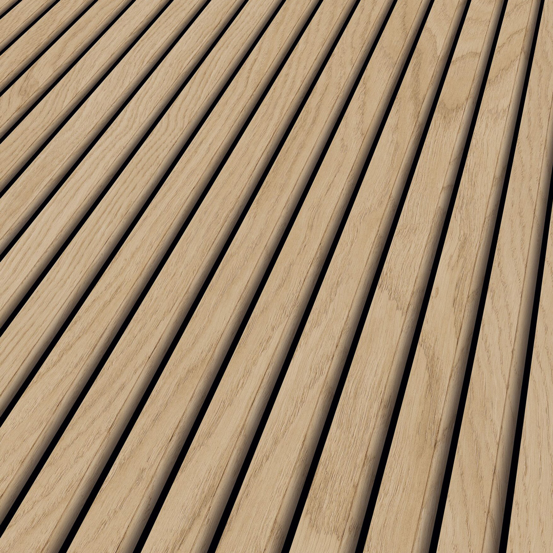 21 mm ter Hürne Akustikpaneel Eiche Ebro 
3-seitig 2400 mm